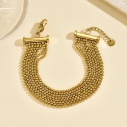 Bracelet Aveline 14K Gold Plated. Silver & Gold