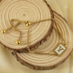 Bracelet Fashion Letter 18K Gold plated