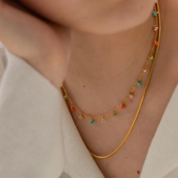 Necklace Neli 18k gold plated