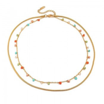Necklace Neli 18k gold plated