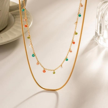 Necklace Neli 18k gold plated